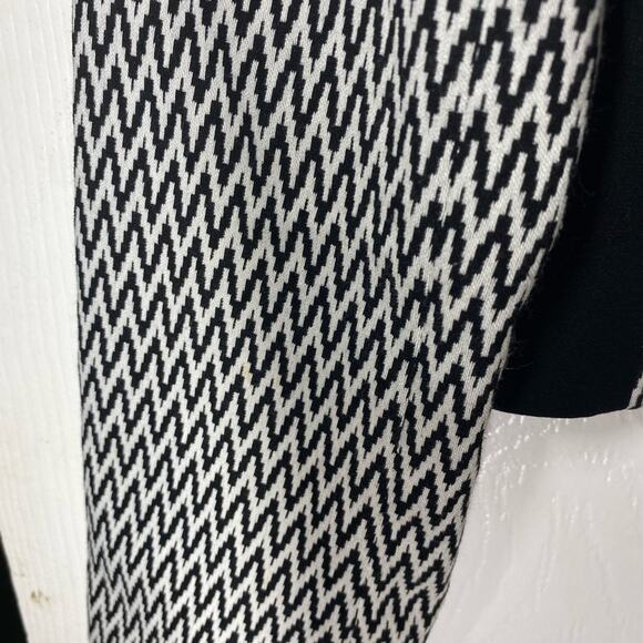 Calvin Klein Zippered Front Blazer Size 6P Black & White Tailored Petite - Picture 11 of 14